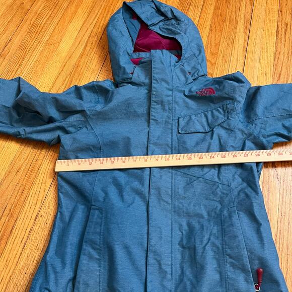 The North Face Coat Womens Small Hyvent Hooded Ski Jacket Blue * - Picture 10 of 11